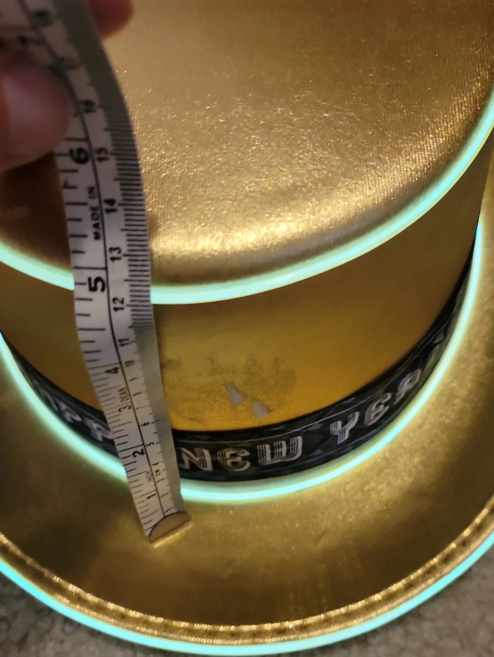 Festive Gold Happy New Year Top Hat - Party Supply